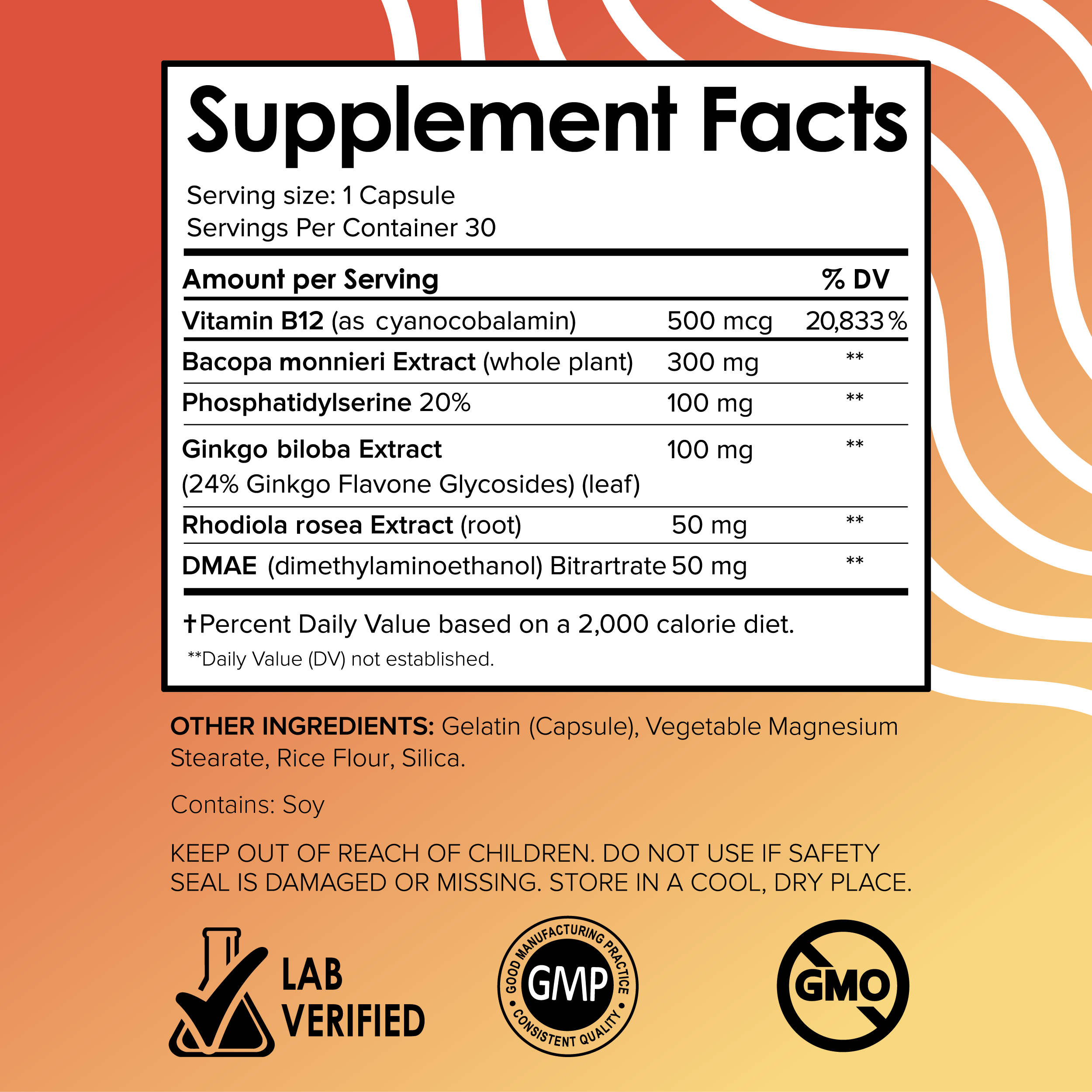 A single Monstera leaf in a clear glass vase against a white background.