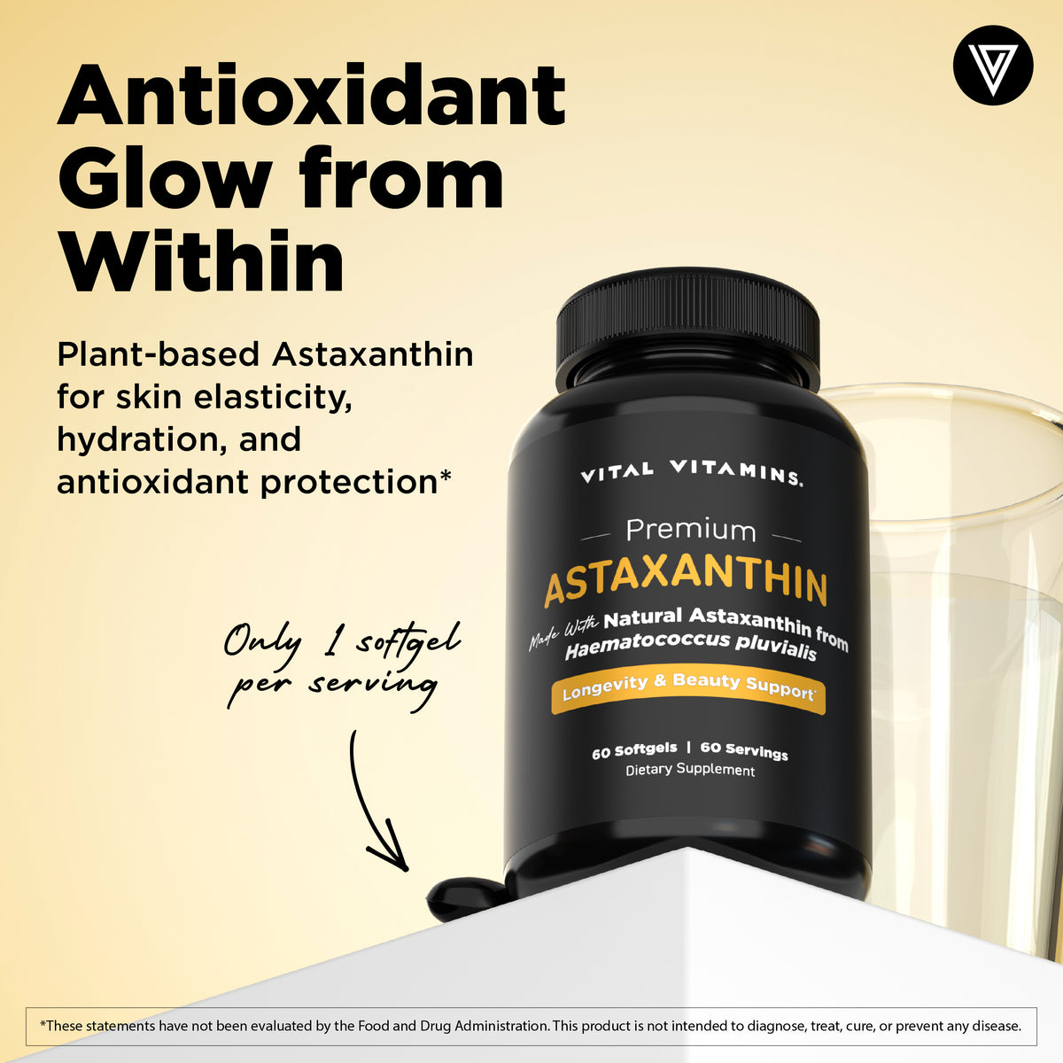 glutathione and astaxanthin supplement Flavor:Acai & Pomegranate BAC Water 30mL (6 Mother's Day gift