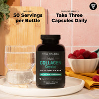 Multi Collagen Pills (Types I,II,III,V,X)