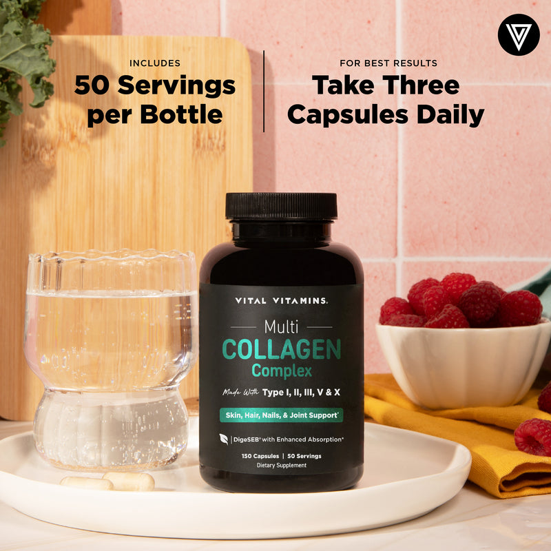 Multi Collagen Pills (Types I,II,III,V,X)