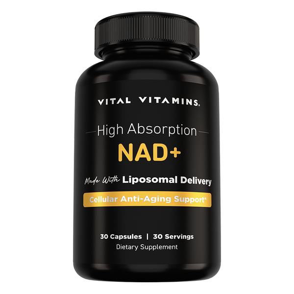 High-Absorption NAD+ Cellular Energy & Longevity Support Vital Vitamins High-Absorption NAD+ Cellular Energy & Longevity Support Vital Vitamins